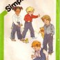 Toddler Shirt, Pull On Pants, Reversible Vest Pattern, Size 1 UNCUT