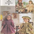 Heirloom  Party Dress Pattern for 18” (45.7cm) Dolls Vogue 9965 (659)  NEW