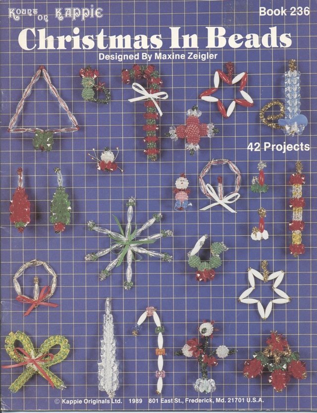 Christmas In Beads, Maxine Zeigler, Holiday Ornaments No. 236