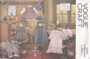 Back to School Wardrobe for 18&acirc;�� (45.5 cm) Magic Attic or American Girl dolls, Butterick 5604