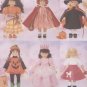 Halloween Costumes for 18” (45.5 cm) Magic Attic or American Girl dolls, Butterick 5661 NEW