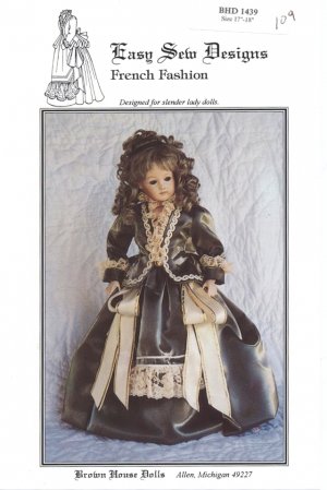 Vintage Brown House Dolls Pattern BHD 536 Country Children Dress