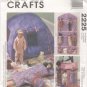 Barbie 11 ½” Doll Camping Set, Doll Organizer, and Tote, McCalls Crafts 2225 NEW
