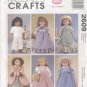 Historical Clothes for Gotz, Magic Attic or American Girl 18” Doll, McCall’s Craft 2609 NEW