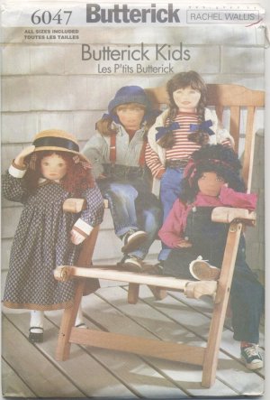 Soft Doll Pattern for 36&acirc;�� (91.4 cm) Dolls Butterick 6047 NEW