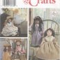 Soft Doll Pattern for 25” (63.5 cm) Dolls Simplicity Crafts 9620 NEW