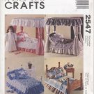 Bedroom Sets for Magic Attic, American Girl Doll 18” (45.7 cm) Dolls McCall’s Crafts 2547 NEW