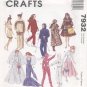 Barbie 11 ½” Fashion Doll Costume Patterns McCall's Crafts 7932