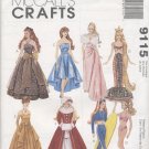 Barbie 11 ½” Fashion Doll Modern 1990s Gowns McCall’s Crafts 9115 NEW