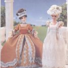 Barbie 11 ½” Fashion Doll 1700’s Gowns Vogue Craft 9867 NEW