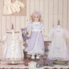 Heirloom Style Dresses with Lace and Pin Tucks for 18” Doll Vogue Doll Collection 7442 NEW