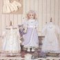 Heirloom Style Dresses with Lace and Pin Tucks for 18” Doll Vogue Doll Collection 7442 NEW