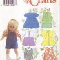 Little Girl Play Outfits, 18” American Girl Type Dolls Simplicity Crafts 7688 NEW