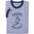 NAVY BLUE RINGER GYM STYLE ATHLETIC T-SHIRT - "Best Nags In Town"