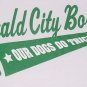 GREEN & WHITE BOXER DOG GRAPHIC RAGLAN 3/4 SLEEVE JERSEY T-SHIRT - Our Dogs Do Tricks