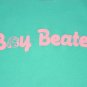 FLIRTY BOY BEATER RIBBED GRAPHIC TANK TOP - red, green, pink, aqua and lavendar