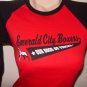 GREEN & WHITE BOXER DOG GRAPHIC RAGLAN 3/4 SLEEVE JERSEY T-SHIRT - Our Dogs Do Tricks