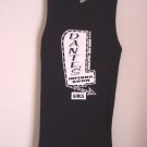 BLACK RIBBED GRAPHIC TANK TOP - DANTE'S INFERNO ROOM