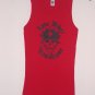 BLACK RIBBED BEATER STYLE GRAPHIC TANK TOP - LONE BIKER