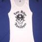 BLACK RIBBED BEATER STYLE GRAPHIC TANK TOP - LONE BIKER