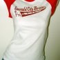 GREEN & WHITE CAP SLEEVE BOXER DOG GRAPHIC JERSEY T-SHIRT - "EMERALD CITY BOXERS"