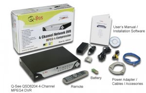 Q-See 4 Channel Network Video Security DVR