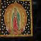 Virgin Guadalupe pillow black with gold stars!