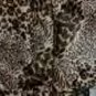 Leopard faux fur throw blanket
