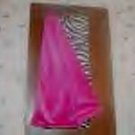 Hot Pink and Zebra faux fur throw blanket