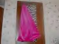 Hot Pink and Zebra faux fur throw blanket