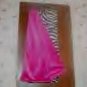 Hot Pink and Zebra faux fur throw blanket