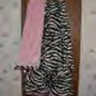 Pink & zebra faux fur throw blanket