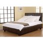 Brand New Dark Brown Genuine Leather Bed Frame LOCAL PICK UP