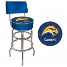 NHL Buffalo Sabers Padded Bar Stool with Back