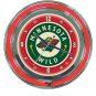 NHL Minnesota Wild Neon Clock - 14 inch Diameter