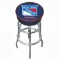 NHL New York Rangers Padded Bar Stool