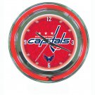 NHL Washington Capitals Neon Clock - 14 inch Diameter