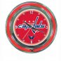 NHL Washington Capitals Neon Clock - 14 inch Diameter