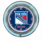 NHL New York Rangers Neon Clock - 14 inch Diameter