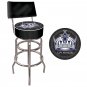 NHL Los Angeles Kings Padded Bar Stool with Back