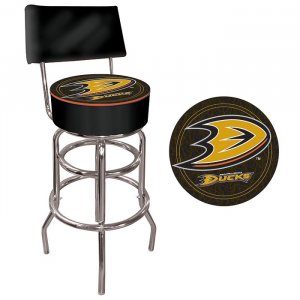 NHL Anaheim Ducks Padded Bar Stool with Back