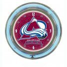NHL Colorado Avalanche Neon Clock - 14 inch Diameter
