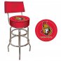 NHL Ottawa Senators Padded Bar Stool with Back