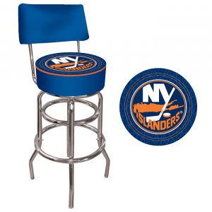 NHL New York Islanders Padded Bar Stool with Back