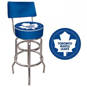 NHL Toronto Maple Leafs Padded Bar Stool with Back