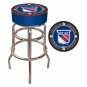 NHL Vintage New York Rangers Padded Bar Stool