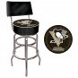 NHL Pittsburgh Penguins Padded Bar Stool with Back