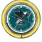 NHL San Jose Sharks Neon Clock - 14 inch Diameter