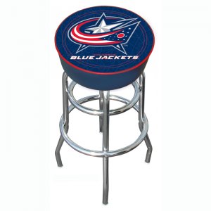 NHL Columbus Blue Jackets Padded Bar Stool