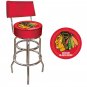 NHL Chicago Blackhawks Bar Stool with Back